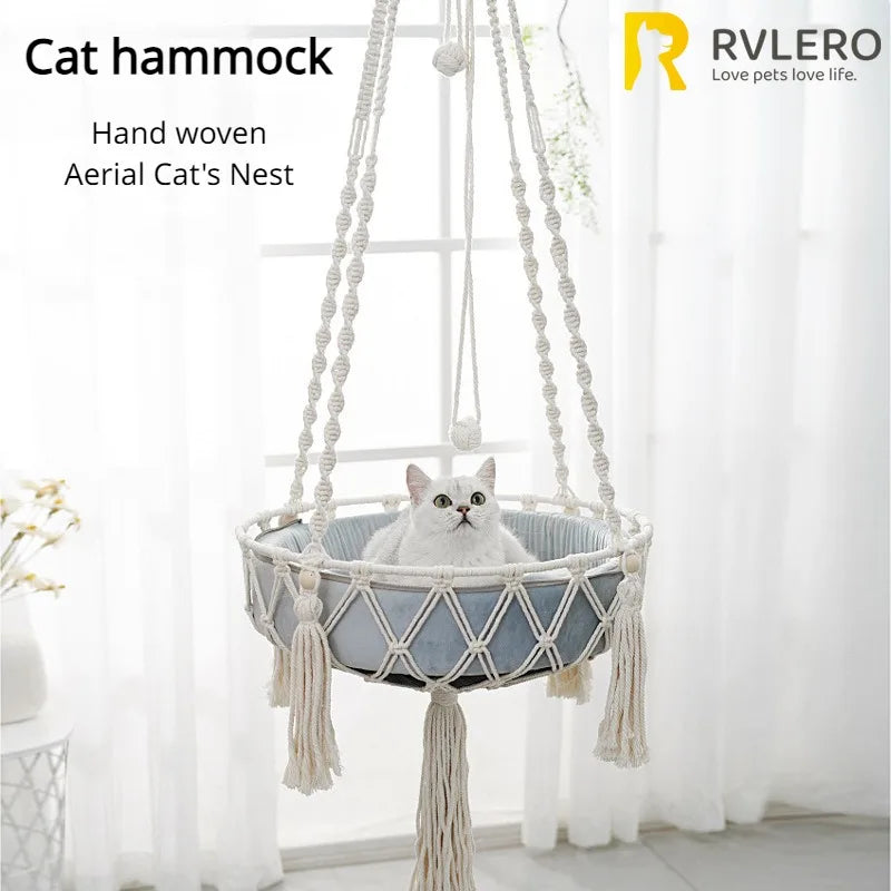 Handgeweven Kattenhangmat