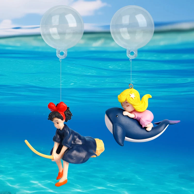 Cartoon Vis Tank Decoratie Mini Duiker