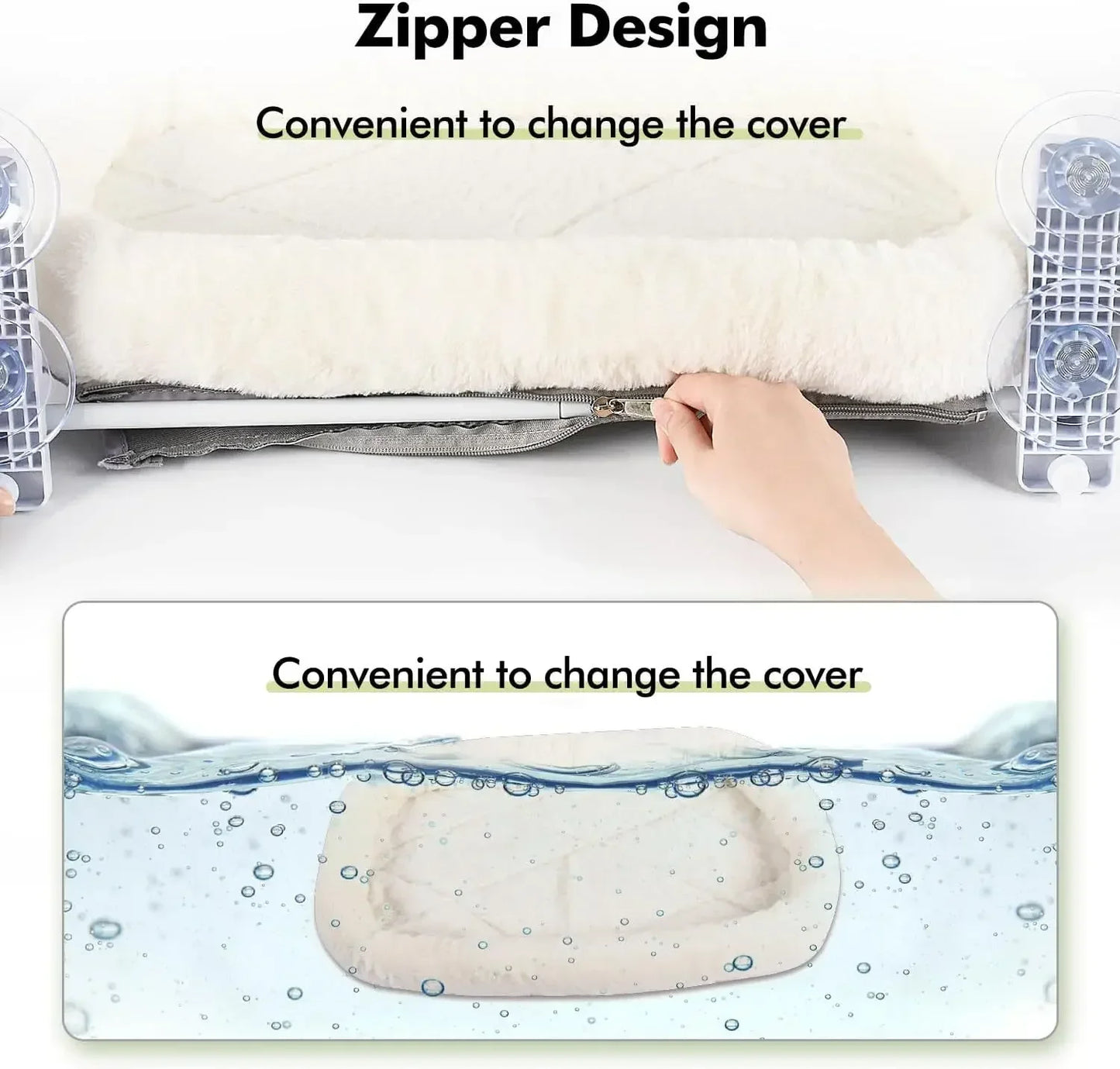 Kattenraamhangmat Draadloos – Zuignap – 18 kg Draagkracht