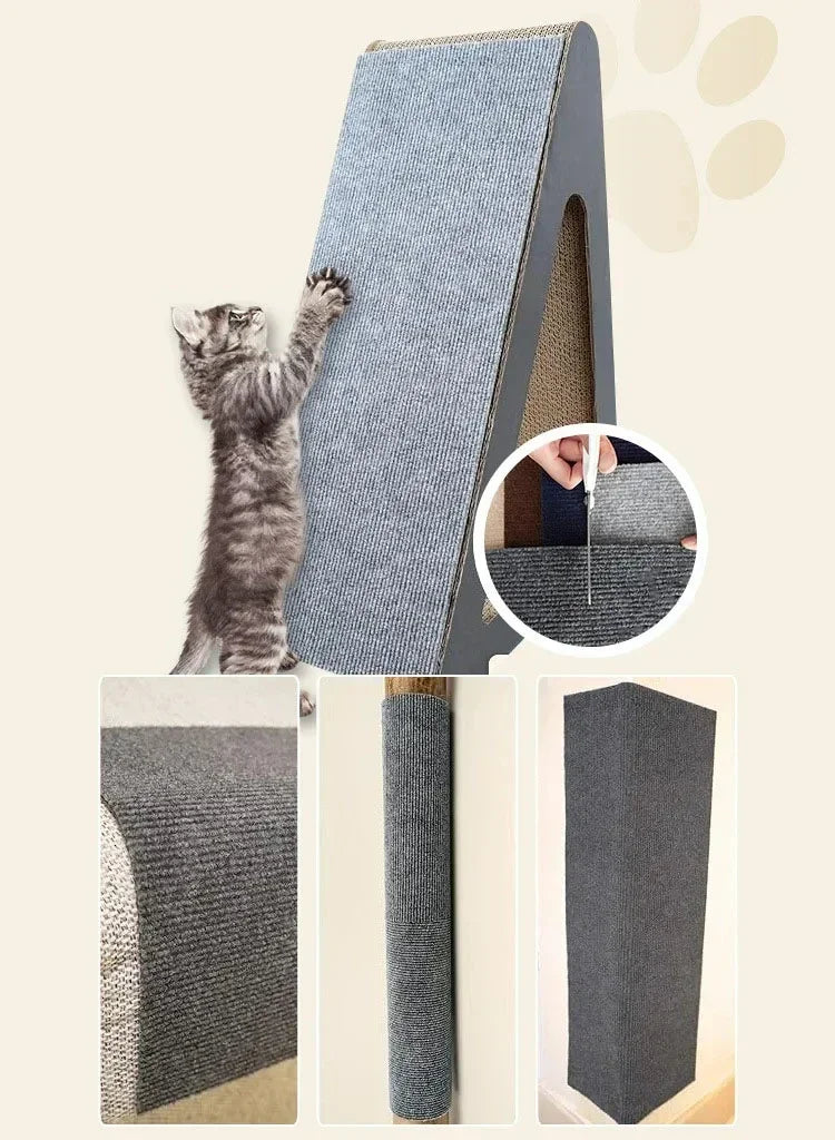 Krabmat Kat Zelfklevend Sisal – Op Maat Knipbaar Meubelbeschermer
