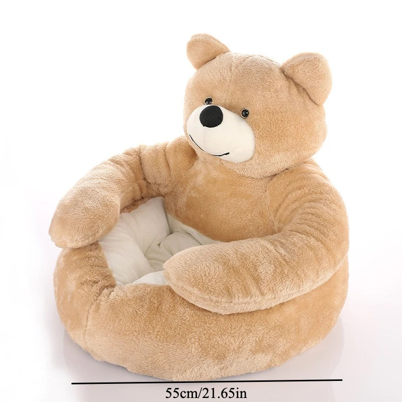 Pluche Beren Huisdierenbed  – Zacht Winterbed Hond Kat