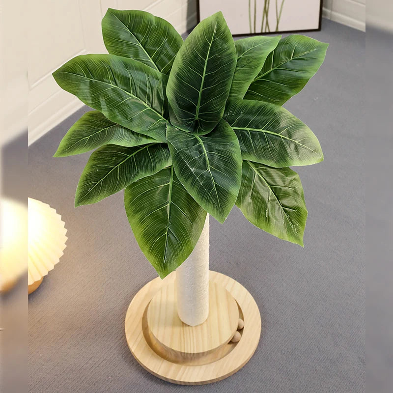 KlimPaws Sisal Speelkrabpaal met Hangballen en Houten Balbaan