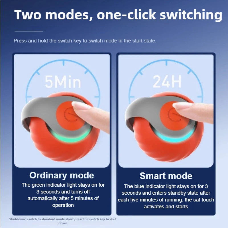 Interactieve Kattenbal met Neptail – USB-oplaadbaar Silicone Speelgoed