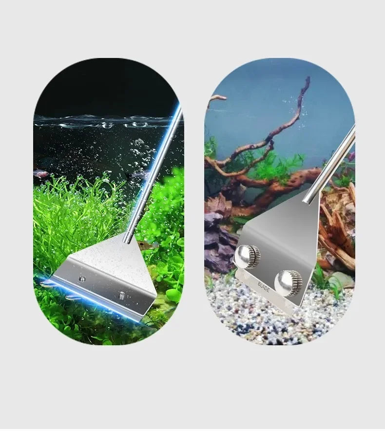AquaCleanPro Dubbelzijdige Aquarium Reinigingstool