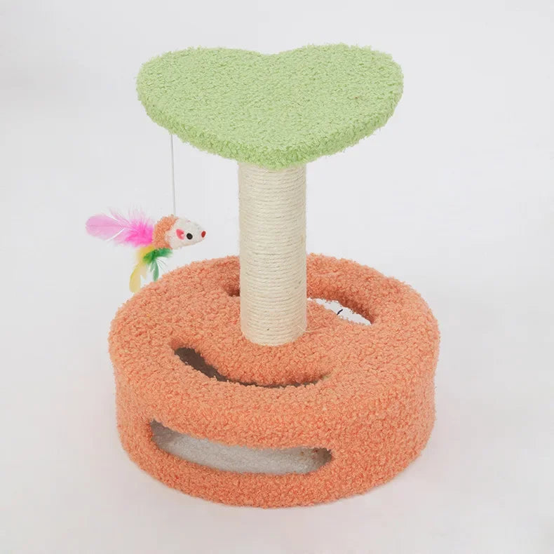 KlimPaws BloomNest Krabpaal met Springplatform en Bloemvormig Kattennest