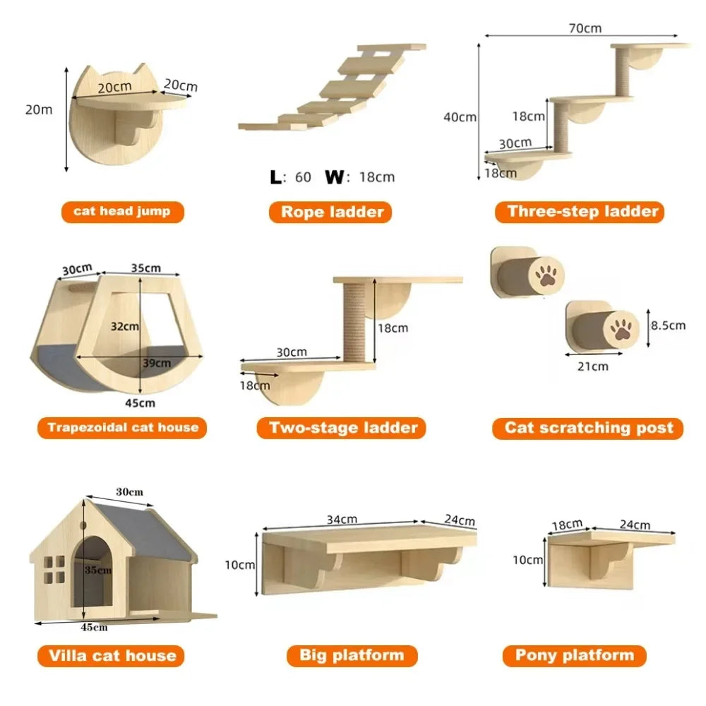 KlimPaws Wandgemonteerde Krabboom