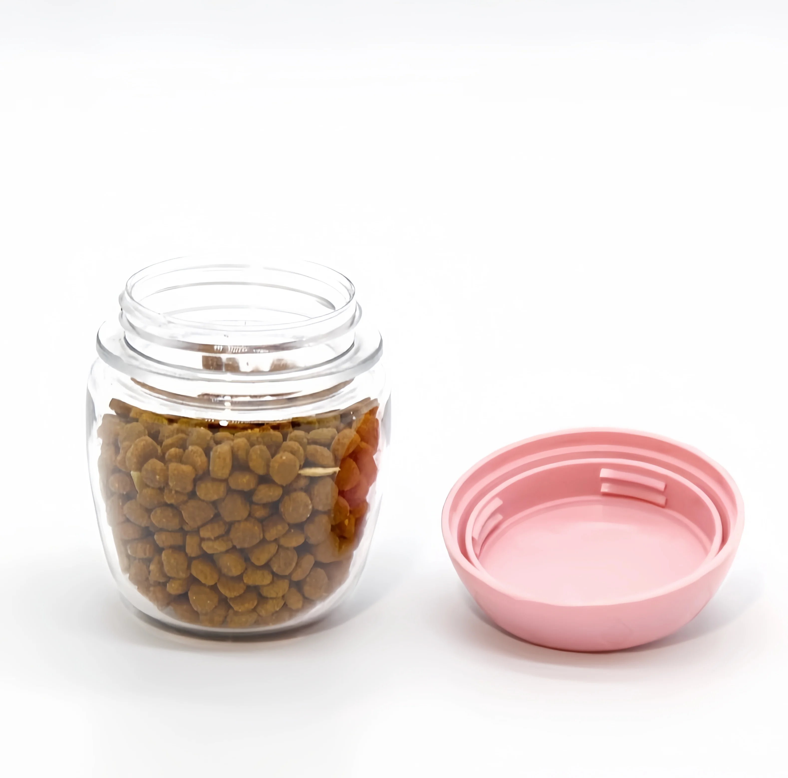 DUOPET 2-in-1 Draagbare Drinkfles & Voercontainer