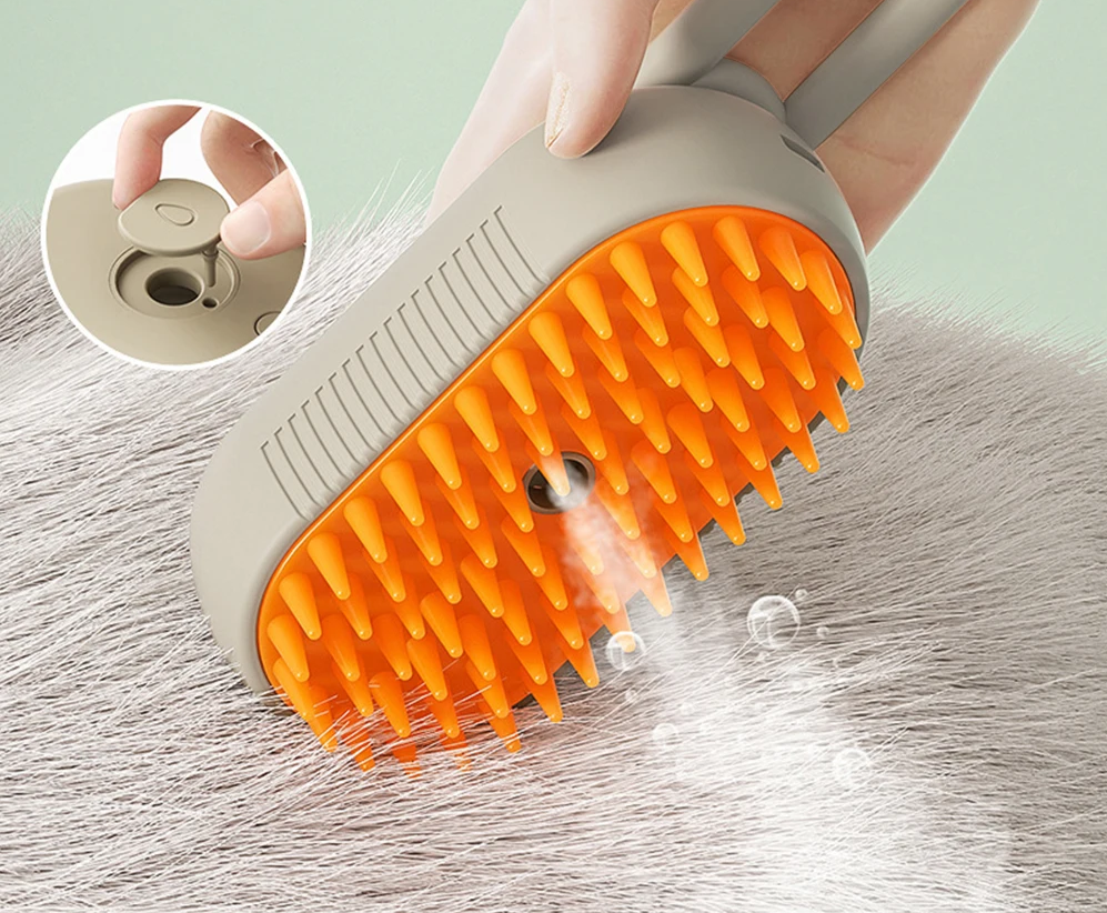 PurrSteam 3-in-1 Stoomborstel voor Katten & Honde