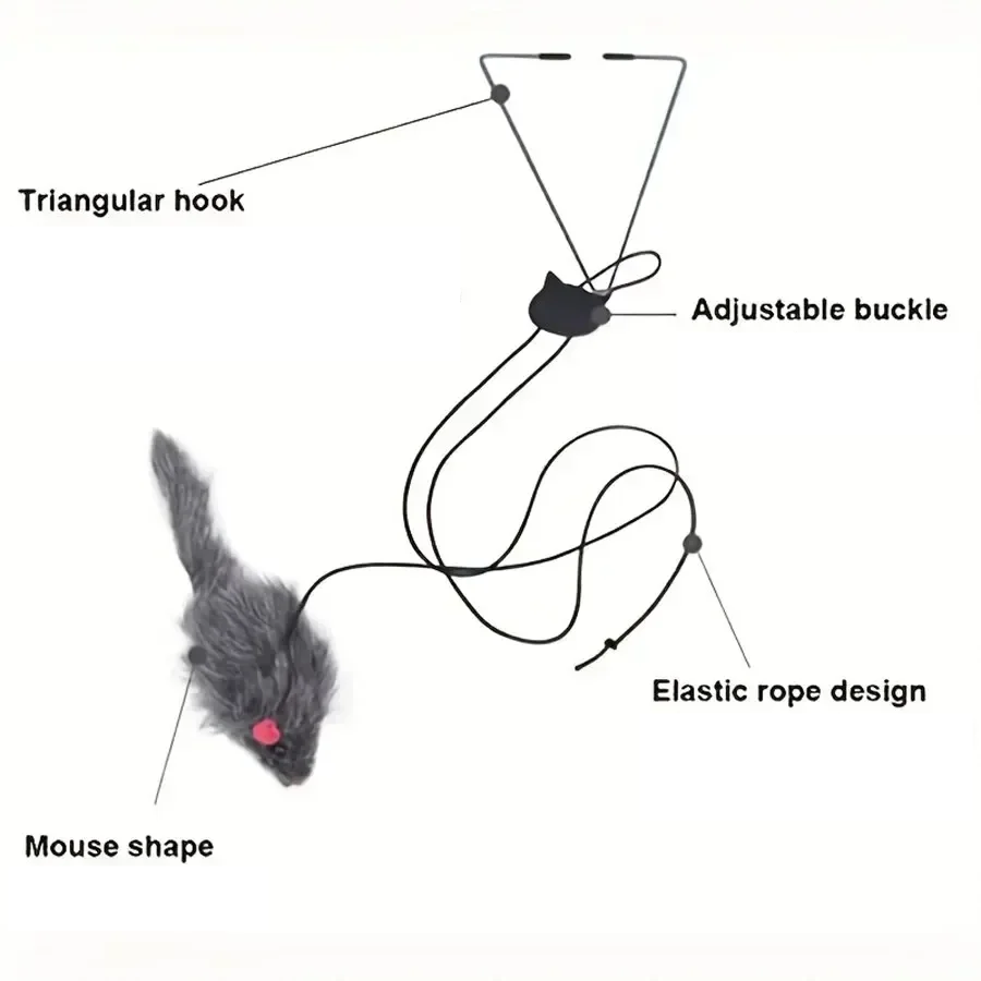 MousePlay Deurhanger Katten Speelgoed
