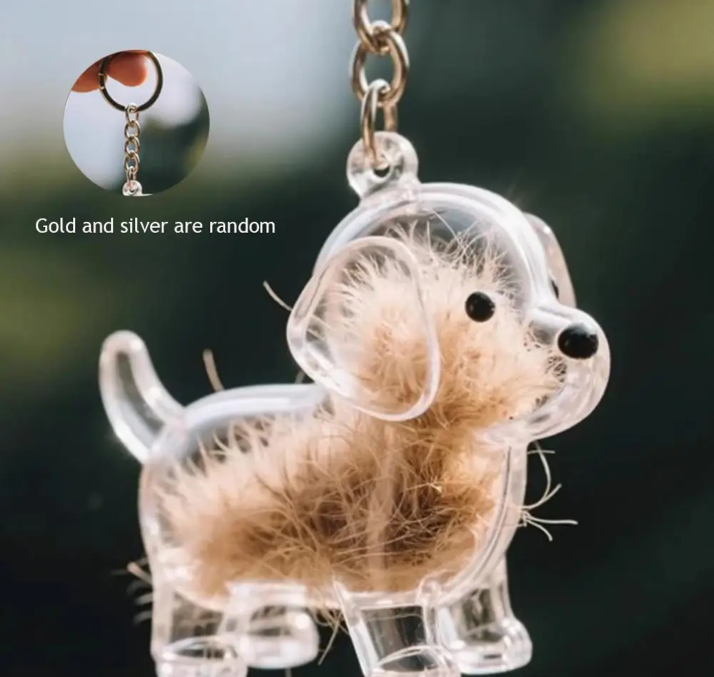 MemoriPaw Honden Haar Bewaar Sleutelhanger