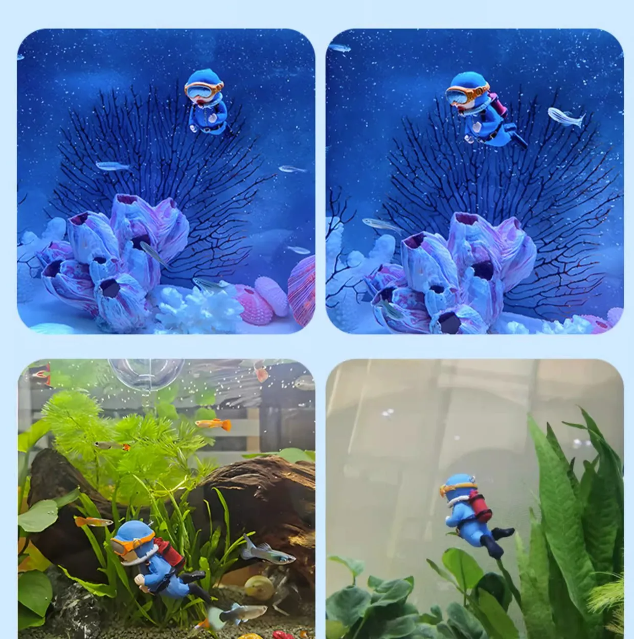 AquaFloat Drijvende Duiker Aquarium Decoratie