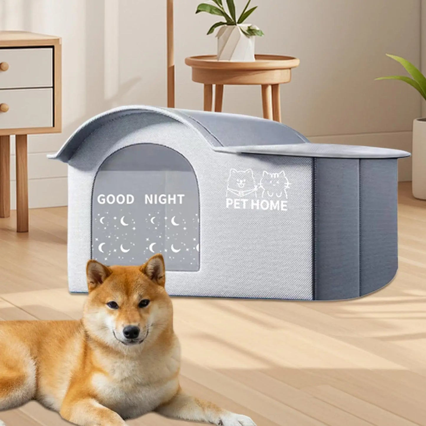 ThermaKool Opvouwbaar Isolerend Kattenhuis – 2-in-1 Verkoelend & Verwarmend met Ijspacks & Keerbaar Matras